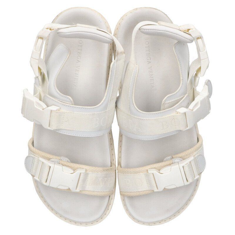 ボッテガヴェネタ ロゴベルトストラップサンダル メンズ 42 - メルカリ