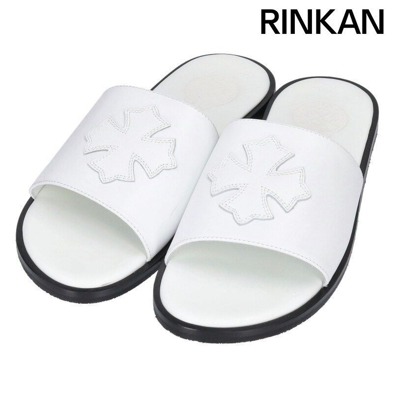 クロムハーツ CH SLIDE CHプラスパッチレザーサンダル メンズ 41