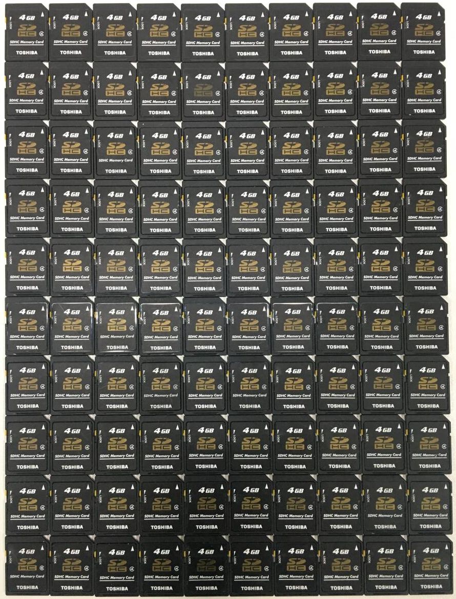 セット TOSHIBA SDHC 4 GB Class SD-K 04 G SDカード メモリーカード まとめ売り 大量 東芝