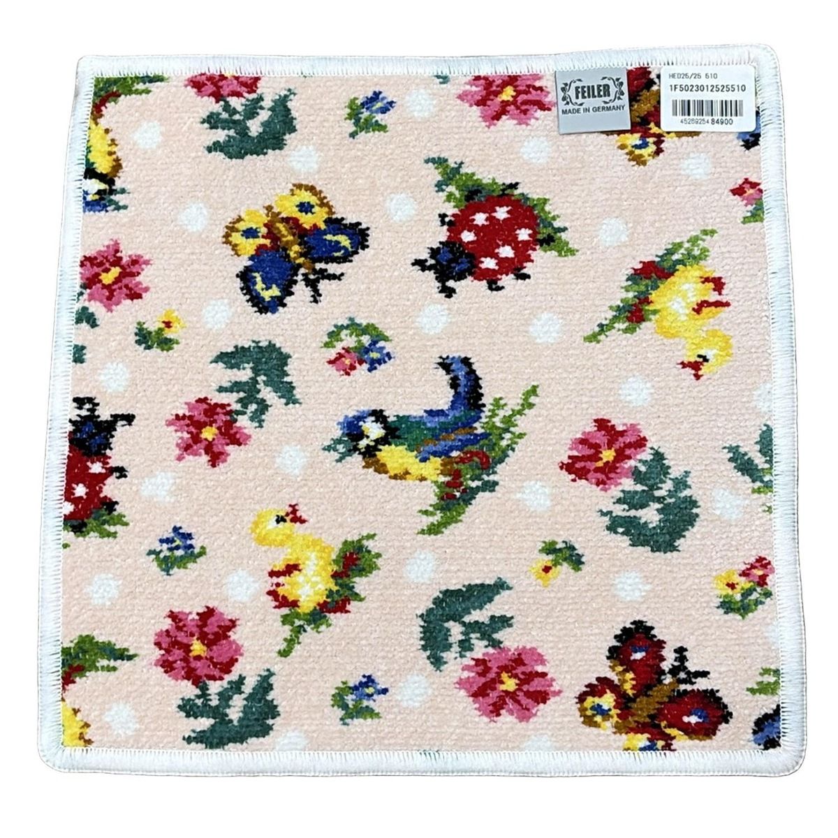 FEILER フェイラー 小物 - ピンクベージュ×白×マルチ ハンドタオル ハイジドット