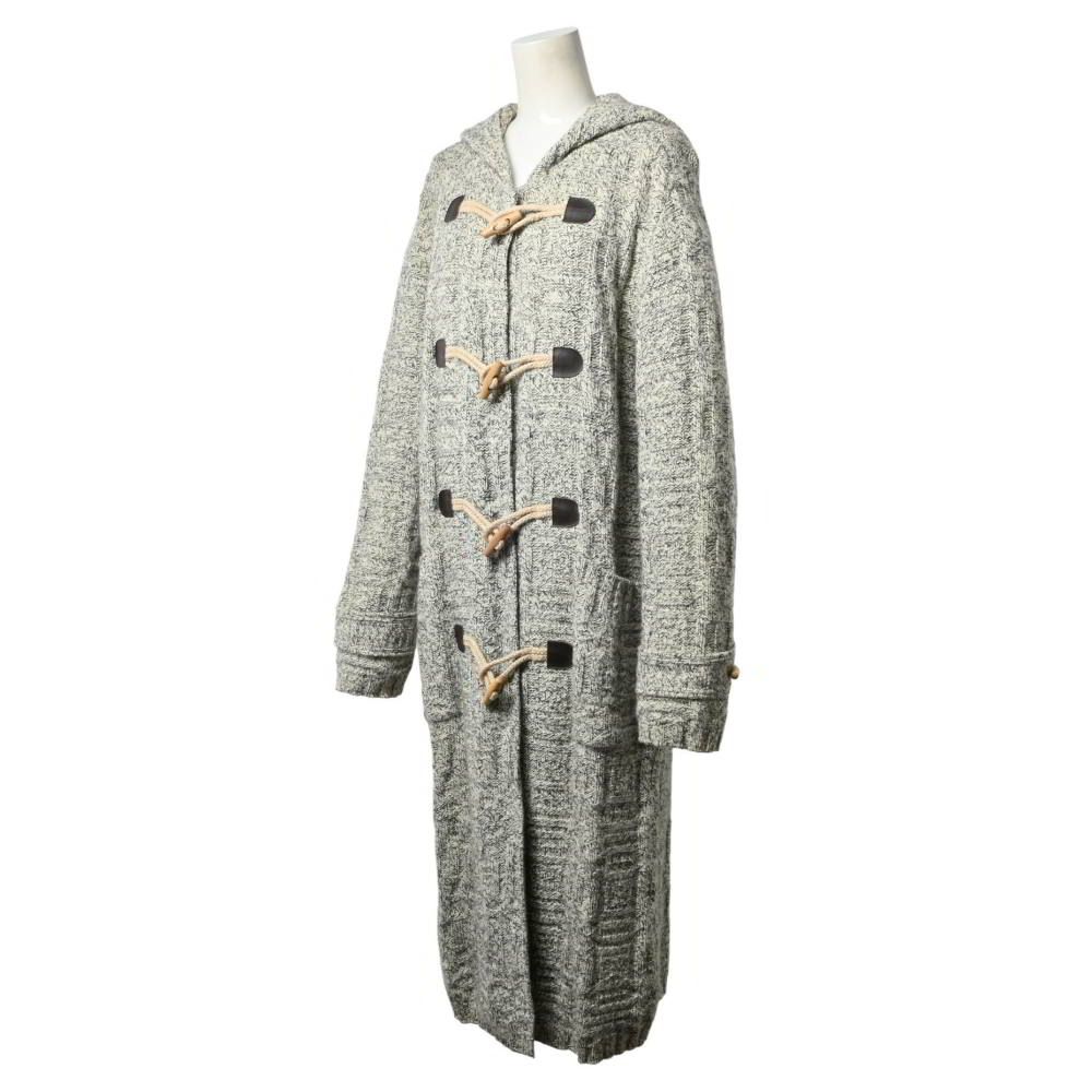 Vintage Yves Saint Laurent ニット ダッフル コート Yves Saint Laurent ヴィンテージ アンゴラ混 ニット ダッフル コート