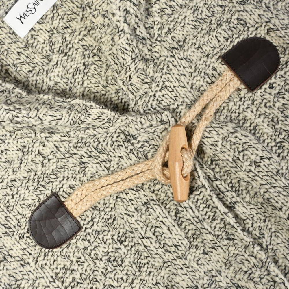 Yves Saint Laurent ヴィンテージ アンゴラ混 ニット ダッフル コート