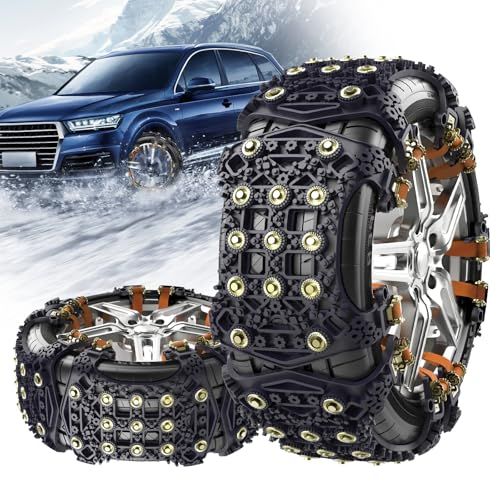 タイヤチェーン 非金属【螺旋強化鋼ピン・砕氷強化】車用タイヤ スノー 