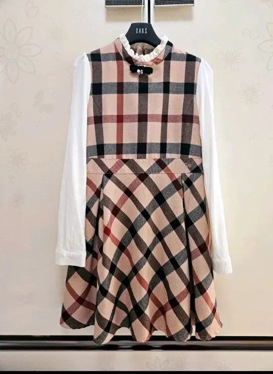 ダックスキッズ チェック柄ワンピース 150