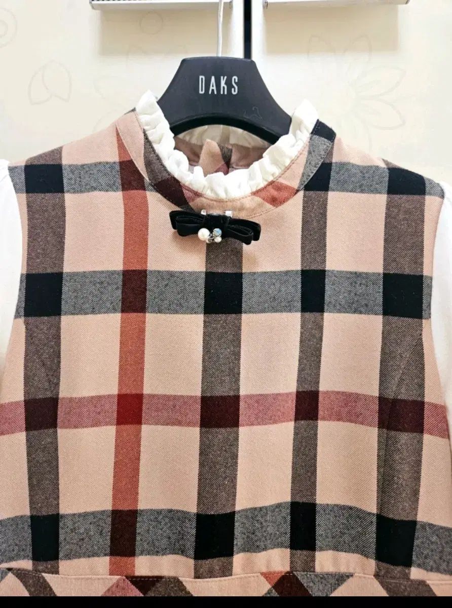ダックスキッズ チェック柄ワンピース