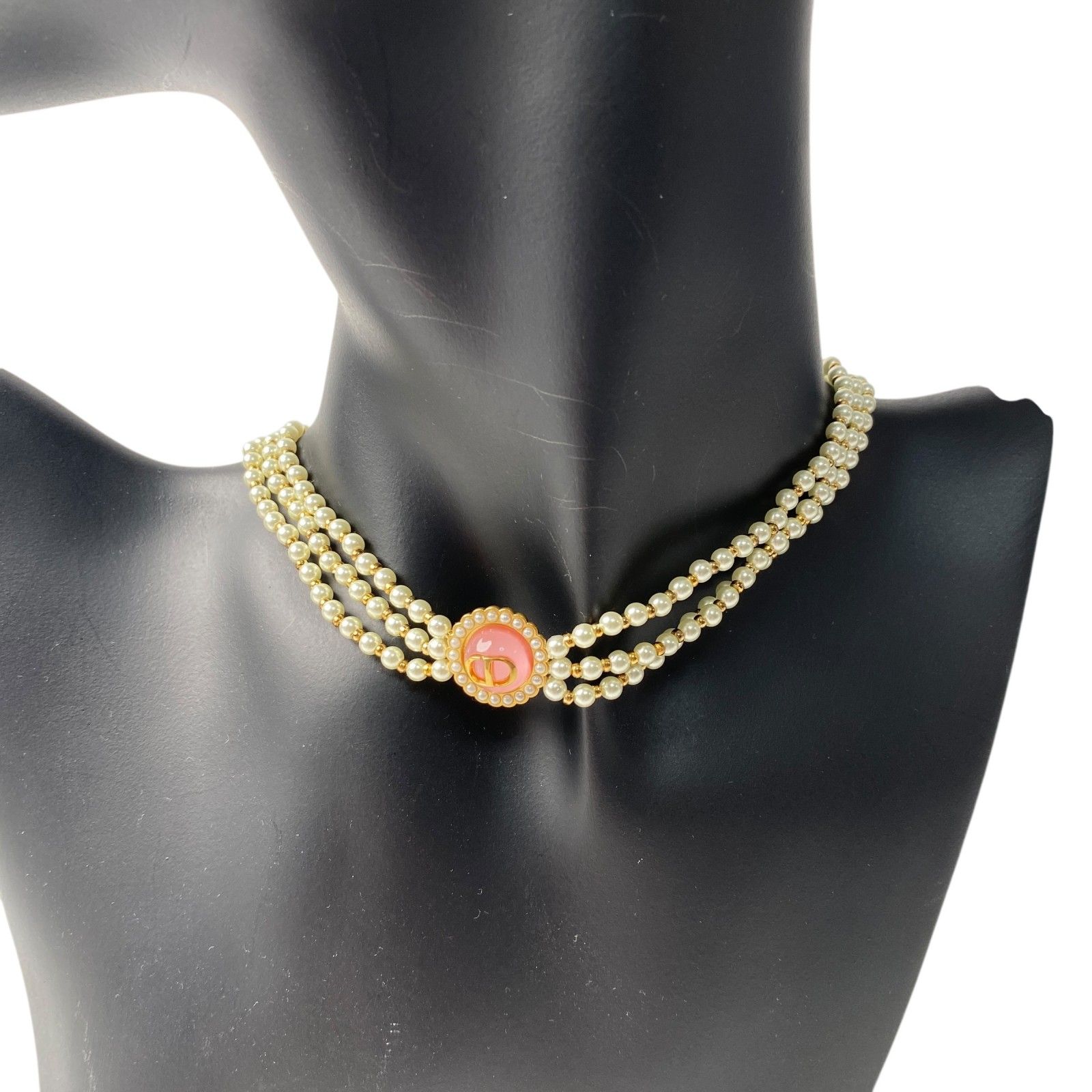 未使用 ディオール DIOR レディース Petit CD Baroque パール