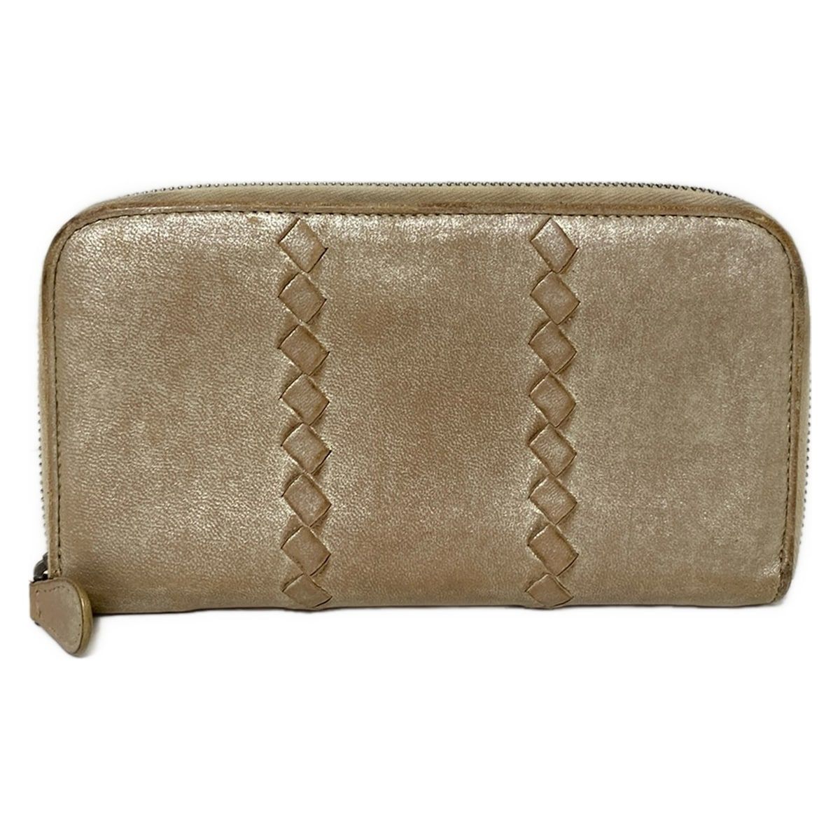 BOTTEGA VENETA ボッテガヴェネタ 長財布 ジップアラウンドウォレット 114076 ブロンズ レザー