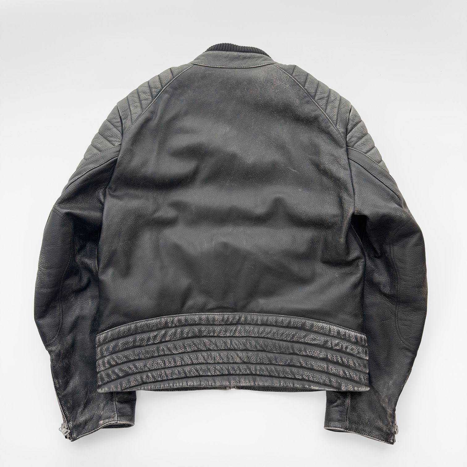 MONCLER × PALM ANGELS モンクレール パームエンジェルス レザー ダウンジャケット ライダース サイズ2