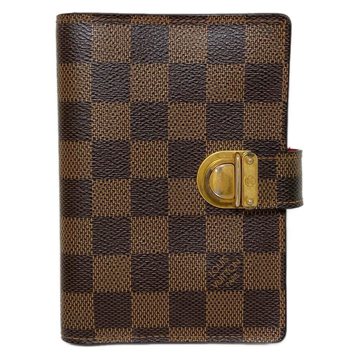 LOUIS VUITTON ルイヴィトン 手帳 ダミエ アジェンダコアラ R 21011 エベヌ イニシャル刻印