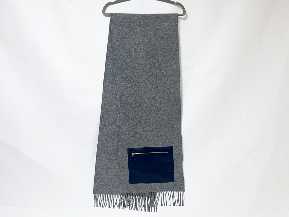 HERMES エルメス エシャルプ ポケット シルクイン マフラー カシミア