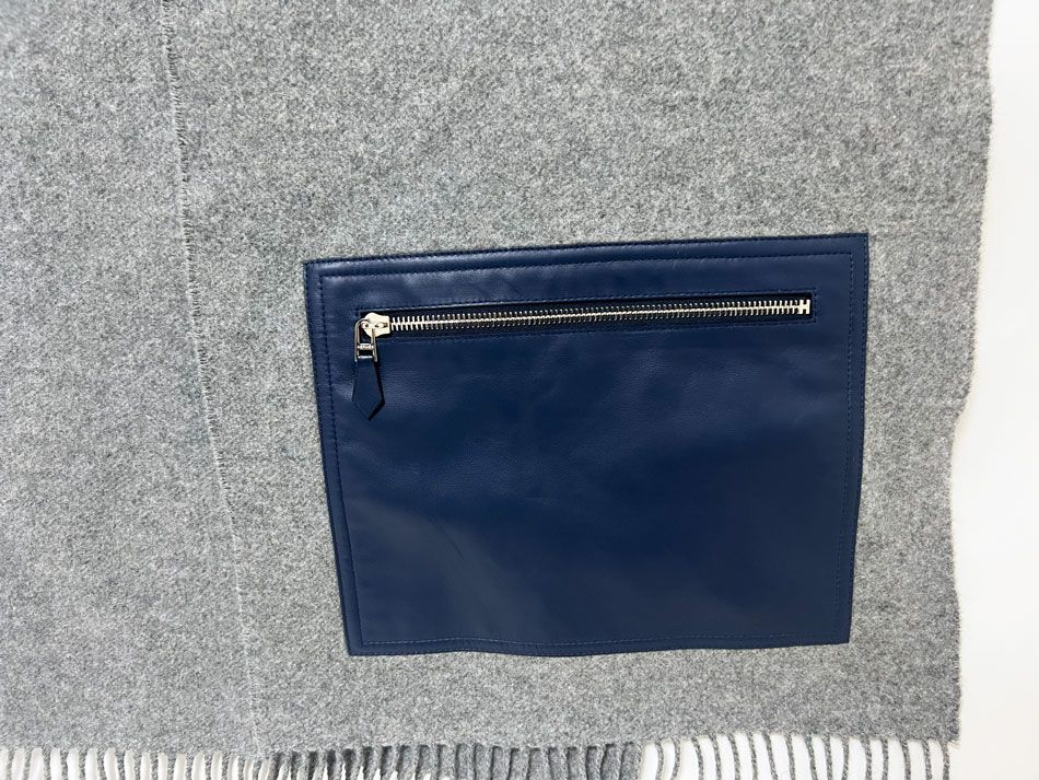 HERMES エルメス エシャルプ ポケット シルクイン マフラー カシミア