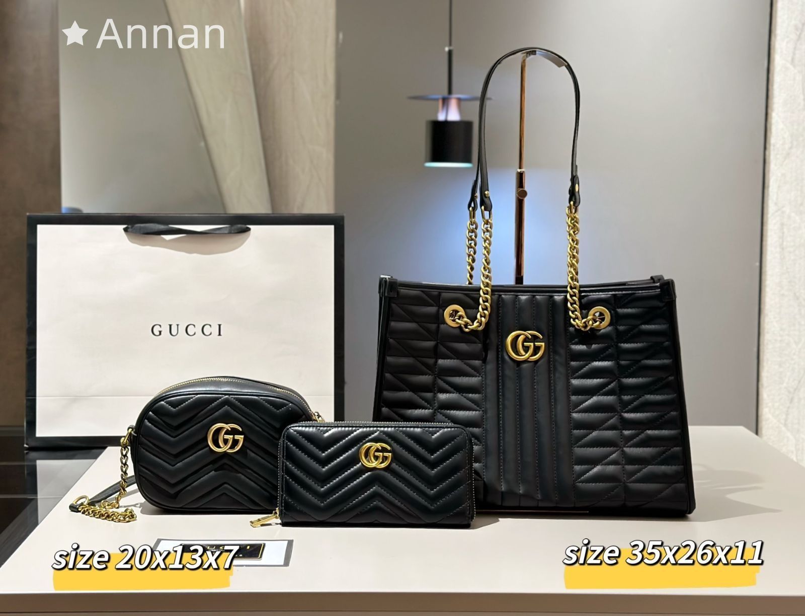 値下げ！GUCCI グッチ GG ショルダーバッグ ハンドバッグ 財布 3点