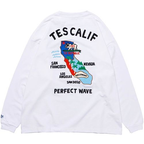 新品タグ付き】【TES/テス】TES CALIFORNIA EMB LONG SLEEVE BIG TEE