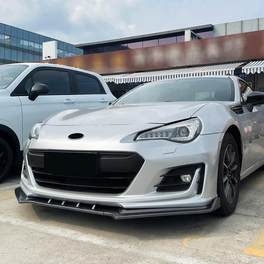 スポーティ全開 カーボン ルック フロントリップ スポイラー スバル BRZ ZC 6 RA R S GT レーシング b 13303