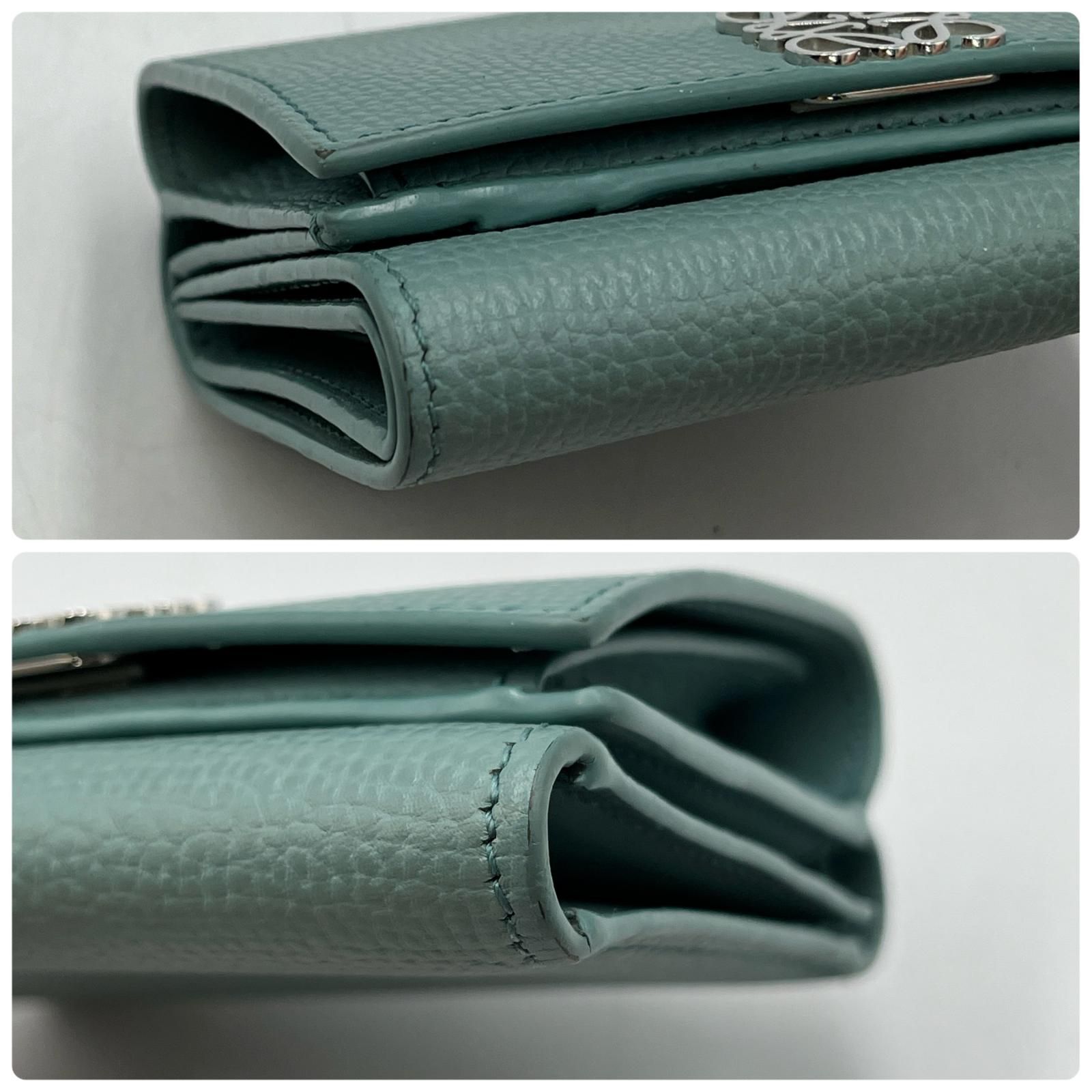 ロエベ LOEWE 三つ折り財布 トライフォールド アナグラム レザー ロエベ LOEWE 三つ折り財布 トライフォールド アナグラム レザー