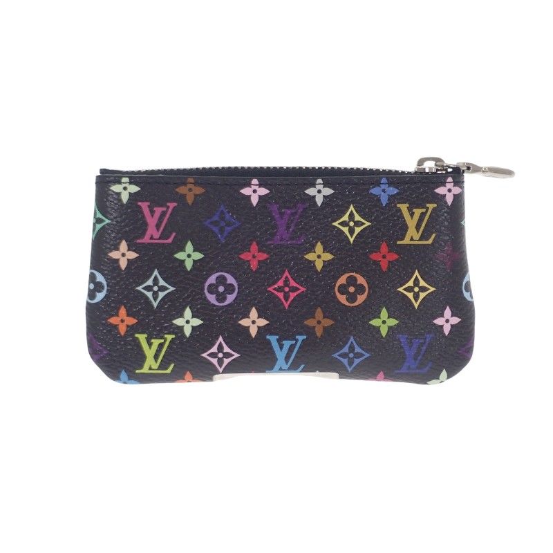 ルイヴィトン LOUIS VUITTON LV × TM キーポーチ ポシェット クレ M 13664 モノグラム キーケース キャンバス マルチカラー シルバー金具 レディース メンズ SAランク