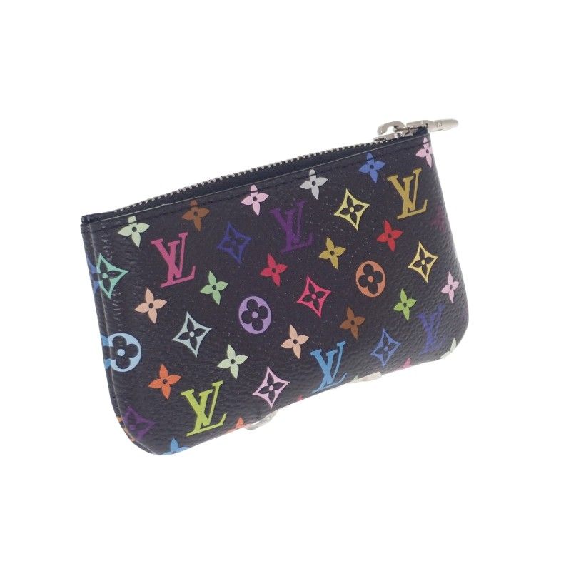 ルイヴィトン LOUIS VUITTON LV × TM キーポーチ ポシェット クレ M 13664 モノグラム キーケース キャンバス マルチ シルバー金具 レディース メンズ SAランク