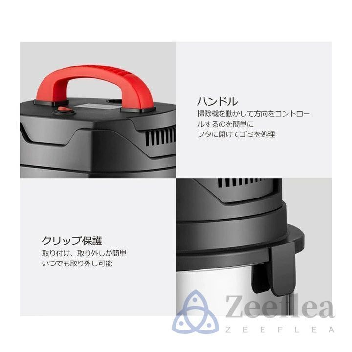 2025新登場】業務用掃除機 掃除機 紙パック式 乾湿両用 48000PA 業務用