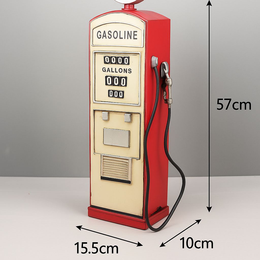  アメリカンヴィンテージ ガスポンプ オブジェ レッド給油機 50s レトロ インテリア雑貨 ガレージ装飾 小物置物 置物 インテリア小物