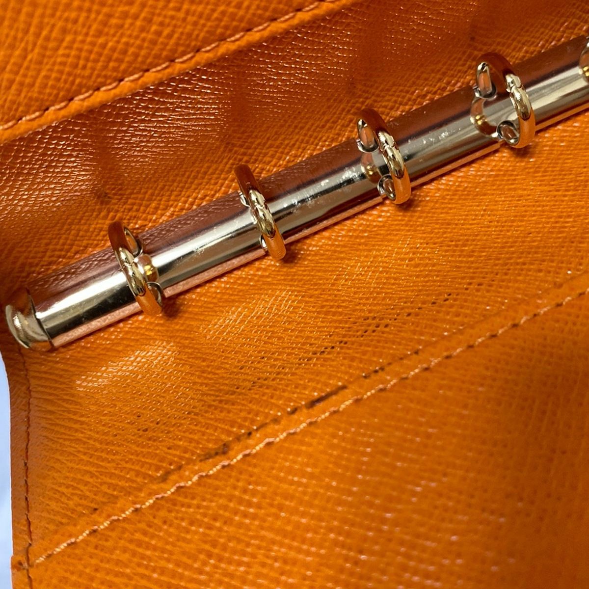  LOUIS VUITTON ルイヴィトン 手帳 エピ アジェンダPM R 2005 H マンダリン イニシャル刻印 レザー 手帳 手帳 日記 家計簿