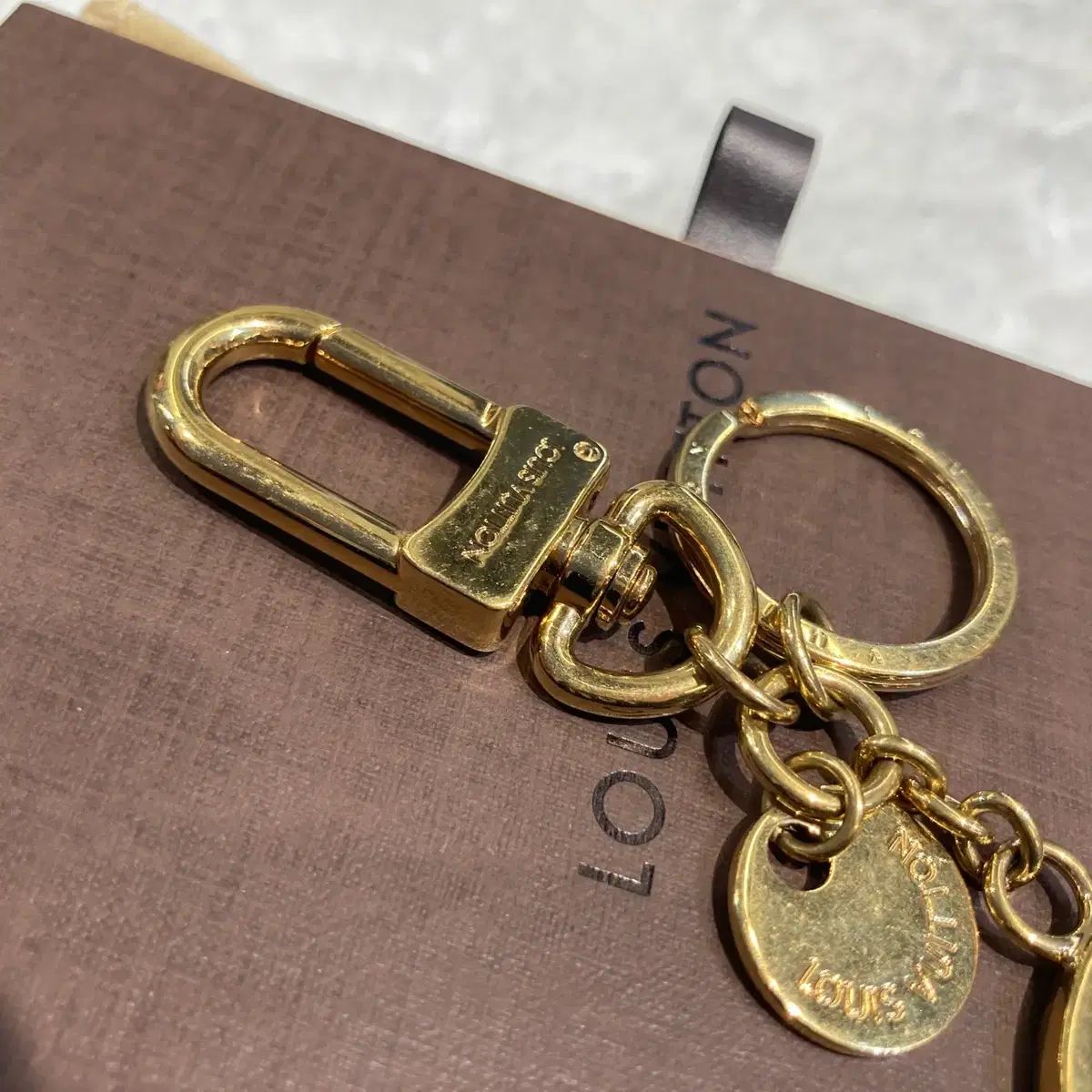 【美品】ルイヴィトン キーリング M68000 LVサークル ゴールド LOUIS VUITTON（ルイ・ヴィトン） 並行輸入 キーホルダー モノグラム