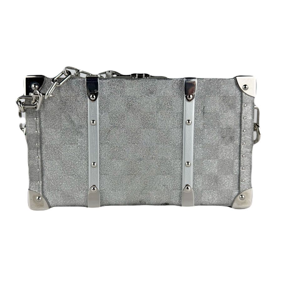 LOUIS VUITTON ルイ ヴィトン ネオウォレット トランク ダミエ グリッター 斜め掛けショルダーバッグ シルバー 14069 ユニセックス【中古】 z7923 ルイ ヴィトン LOUIS VUITTON 斜め掛けショルダーバッグ ダミエ