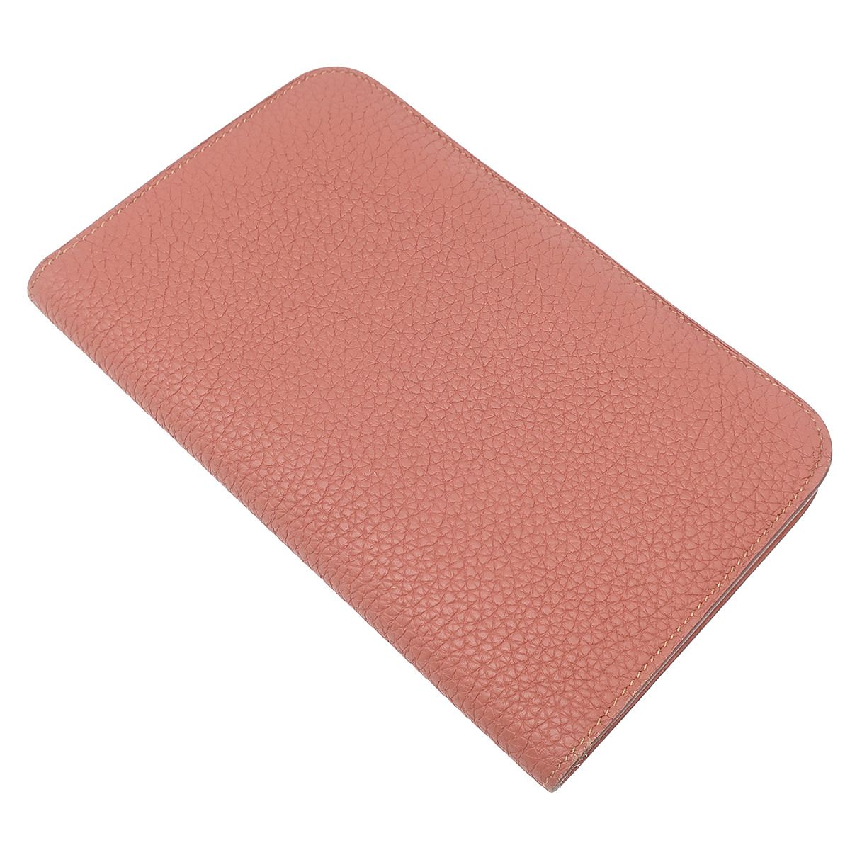 エルメス HERMES 長財布 ドゴンデュオ ドゴンGM トゴ ロージー マットシルバー金具 R刻印 箱