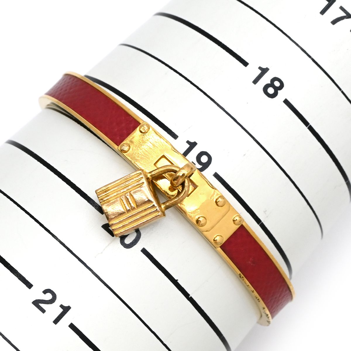 エルメス HERMES バングル ケリー バングル メタル ヴォーエプソン