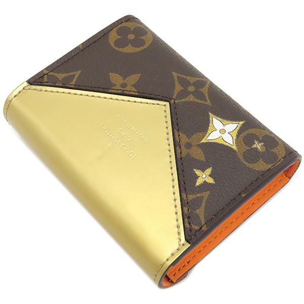 ルイヴィトン LOUIS VUITTON 小物 エテュイカルト アルセーヌ モノグラムキャンバス レザー モノグラム ゴールド ゴールド金具 茶 金 ヴィヴィエンヌ トランプケース GI 0781 RFID 箱