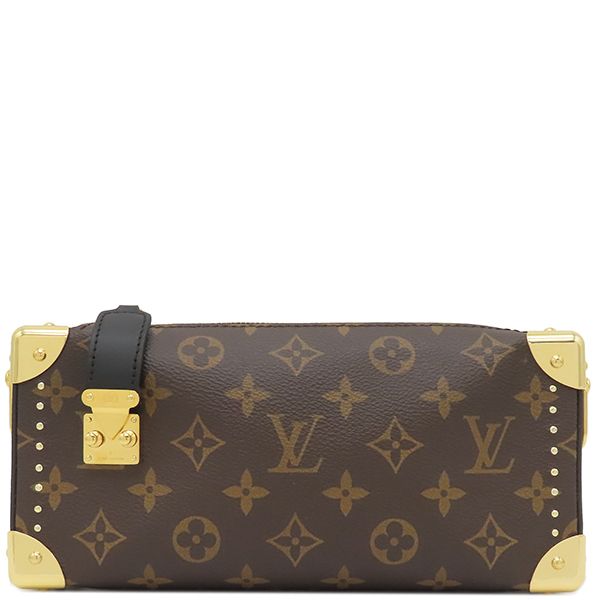 ルイヴィトン LOUIS VUITTON 2 WAYバッグ スリム トランク モノグラムキャンバス モノグラムリバースキャンバス モノグラムリバース ゴールド金具 茶 チェーンショルダー ハンドバッグ M 13147 RFID