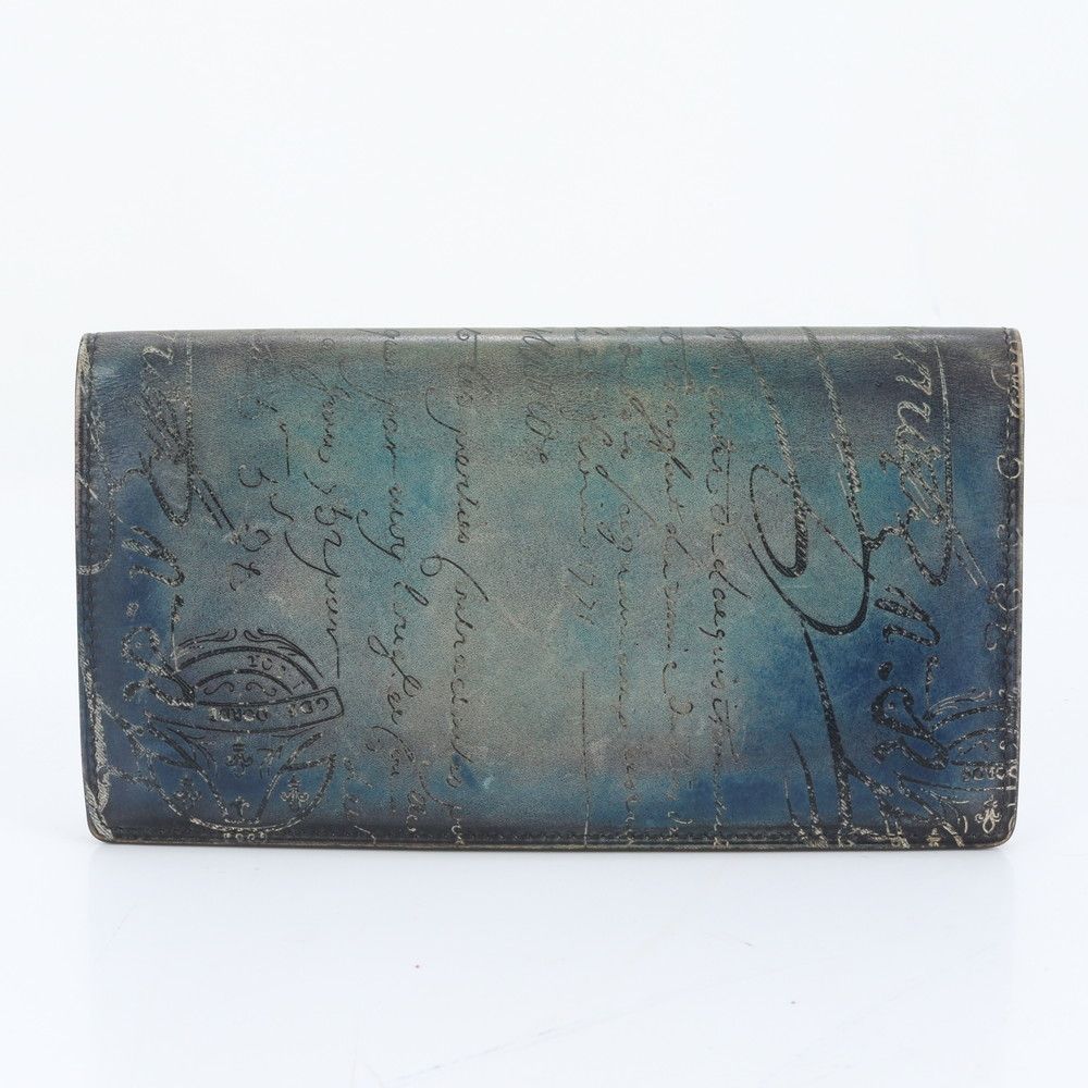 美品 ベルルッティ カリグラフィ レザー 長財布 二つ折り ウォレット