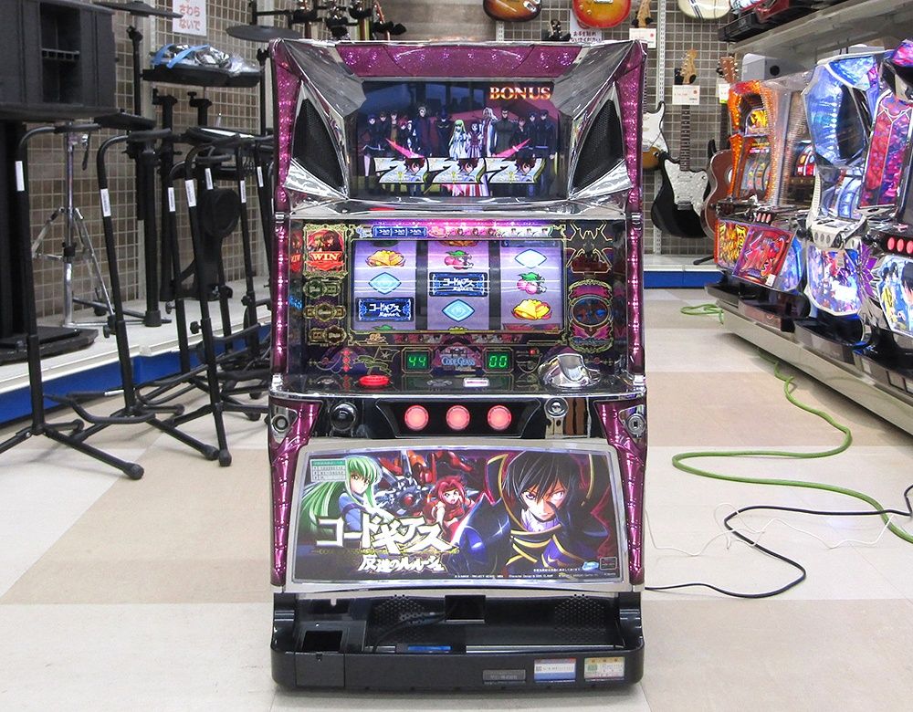 パチスロ実機 コードギアス反逆のルルーシュ コイン不要機搭載 100V
