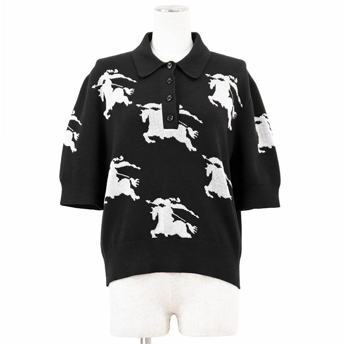 美品】BURBERRY LONDON バーバリー ロンドン ニット ポロシャツ EKD