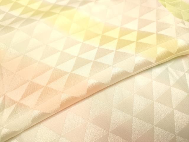 平和屋着物▽長襦袢 無双仕立て 斜線文 鱗地紋 暈し染め 正絹 逸品