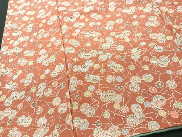 平和屋着物□上質な小紋 型染め 毬 正絹 逸品 CABA4327xe - メルカリ