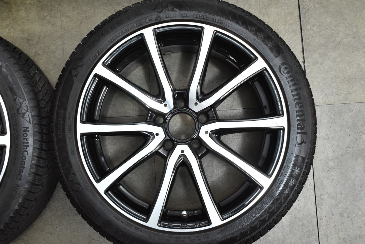  ユーロフォルシュ 18 in 7 5 J 40 PCD 112 コンチネンタル ノースコンタクト NC 6 225 45 R メルセデスベンツ Aクラス Bクラス CLA 18インチ タイヤ ホイールセット