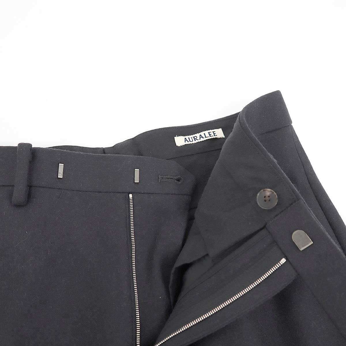 AURALEE オーラリー 25AW LIGHT MELTON NARROW SLACKS メルトン