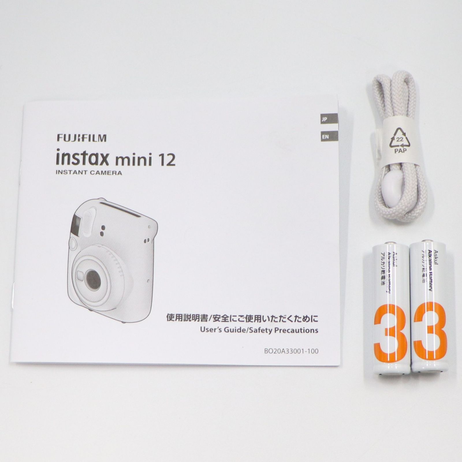 instax mini 12 インスタントカメラ クレイホワイト 富士フイルム