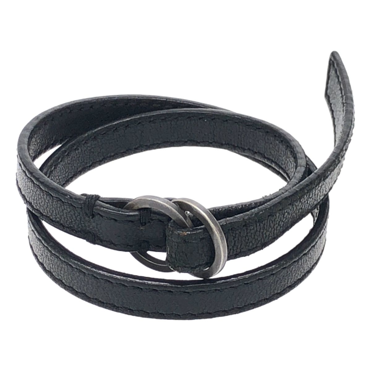 Maison Margiela メゾン マルジェラ ダブルリングレザーブレスレット