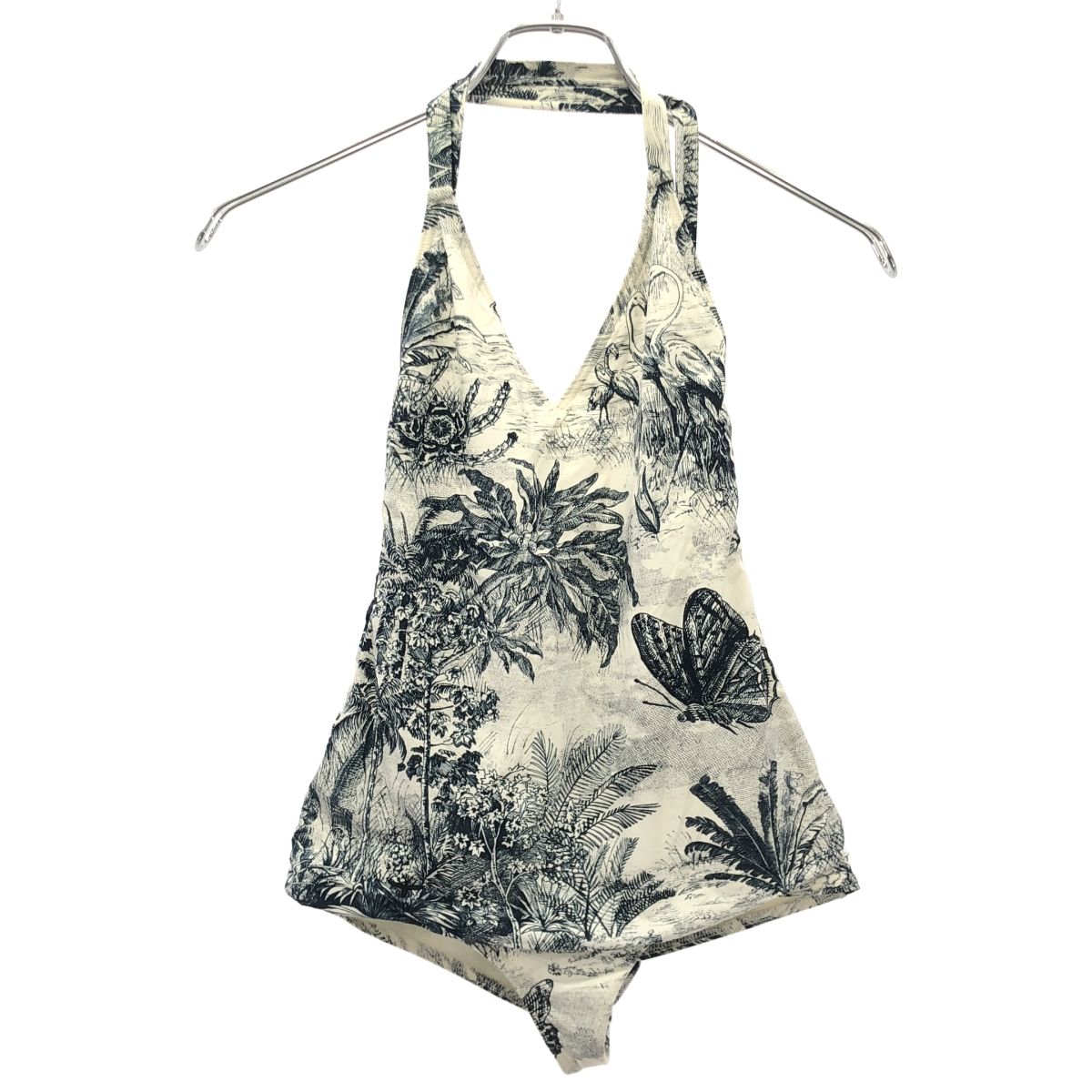 Dior ディオール マリアグラツィアキウリ スイムウェア ネイビー×ホワイト XS