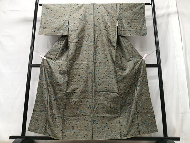 平和屋着物□上質な紬 舞葉文 正絹 逸品 CABA4342xe - メルカリ