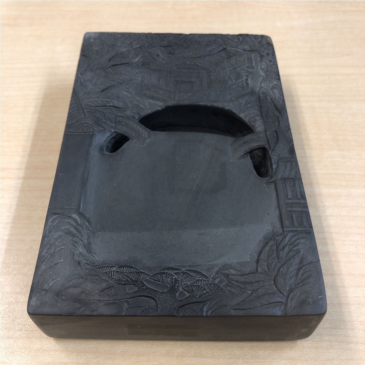 硯　⑥年始値下げ【新品未使用】端渓硯（蘭亭硯） 硯 すずり 蘭亭硯（らんていけん）麻子坑端渓硯（ましこうたんけいけん