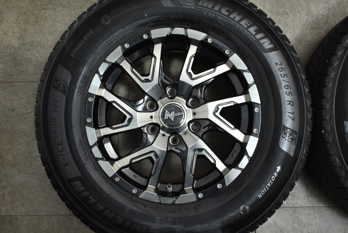  ナイトロパワー 17 in 8 J 20 PCD 139 7 X ICE SNOW SUV 265 65 R ランドクルーザー プラド ハイラックス サーフ パジェロ TPMS付 17インチ タイヤ ホイールセット
