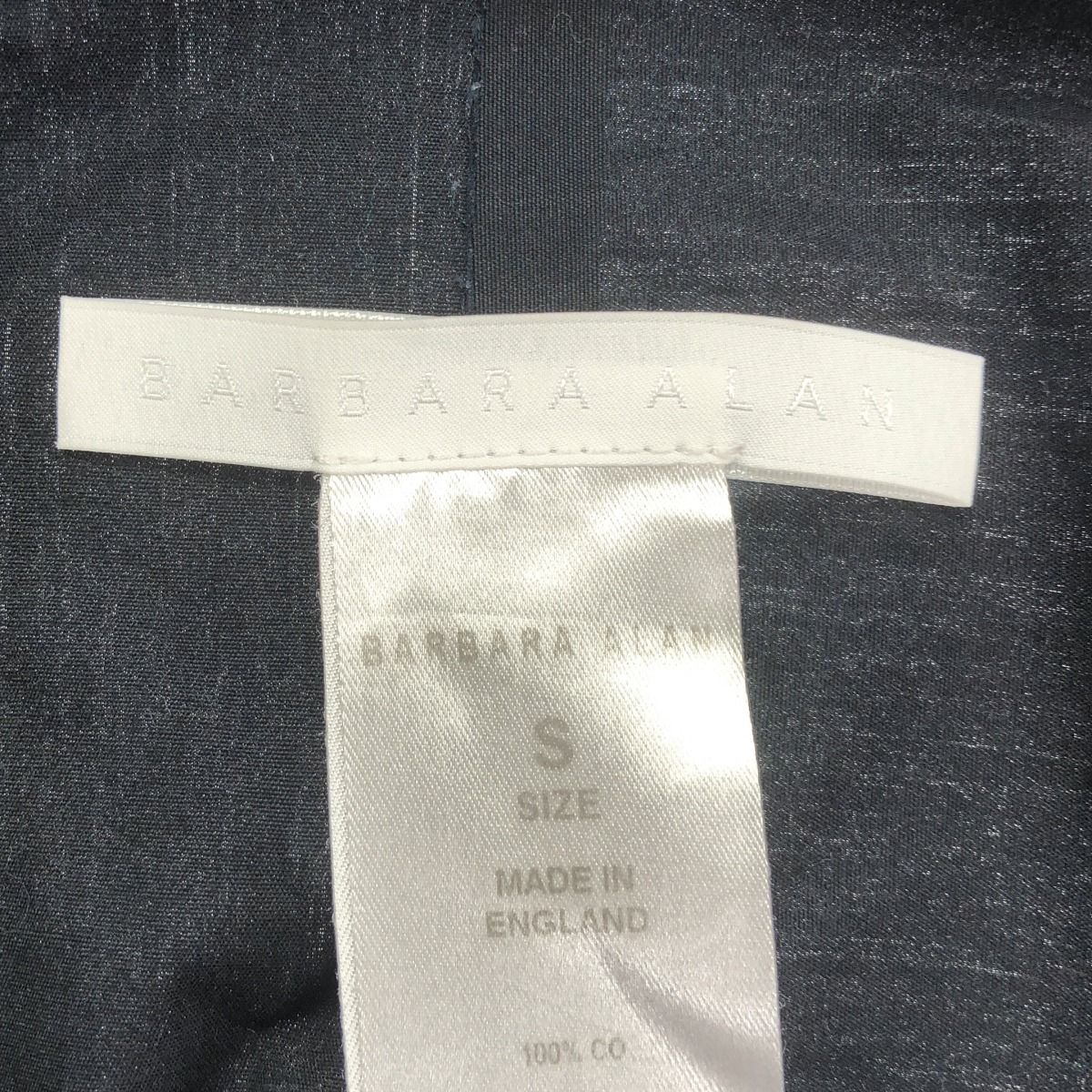 BARBARA ALAN バーバラ アラン ショートスリーブロングシャツ  ブラック S BARBARA ALAN バーバラ アラン ショートスリーブロングシャツ ブラック