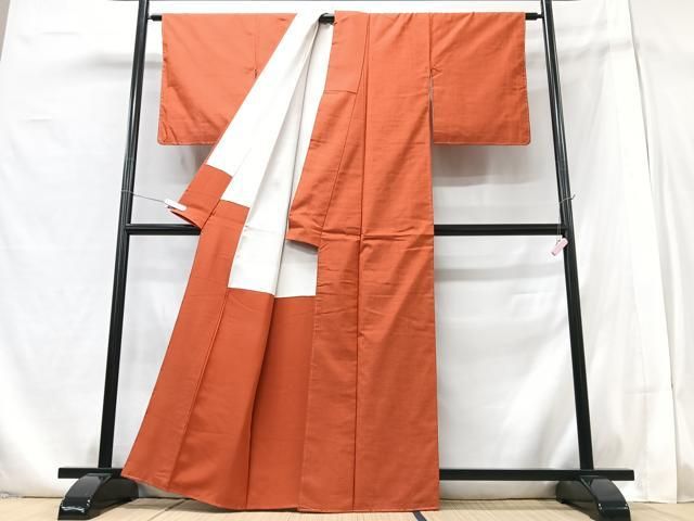 平和屋着物□上質な紬 照柿色 正絹 逸品 未使用 CABA4360xe - メルカリ