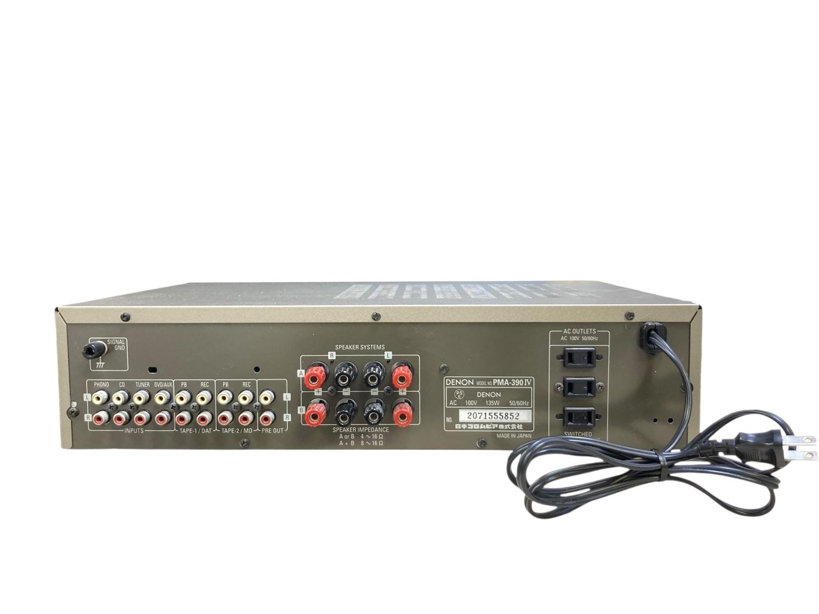 □◎DENON PMA-390IV プリメインアンプ 本体のみ 通電確認済 小傷あり