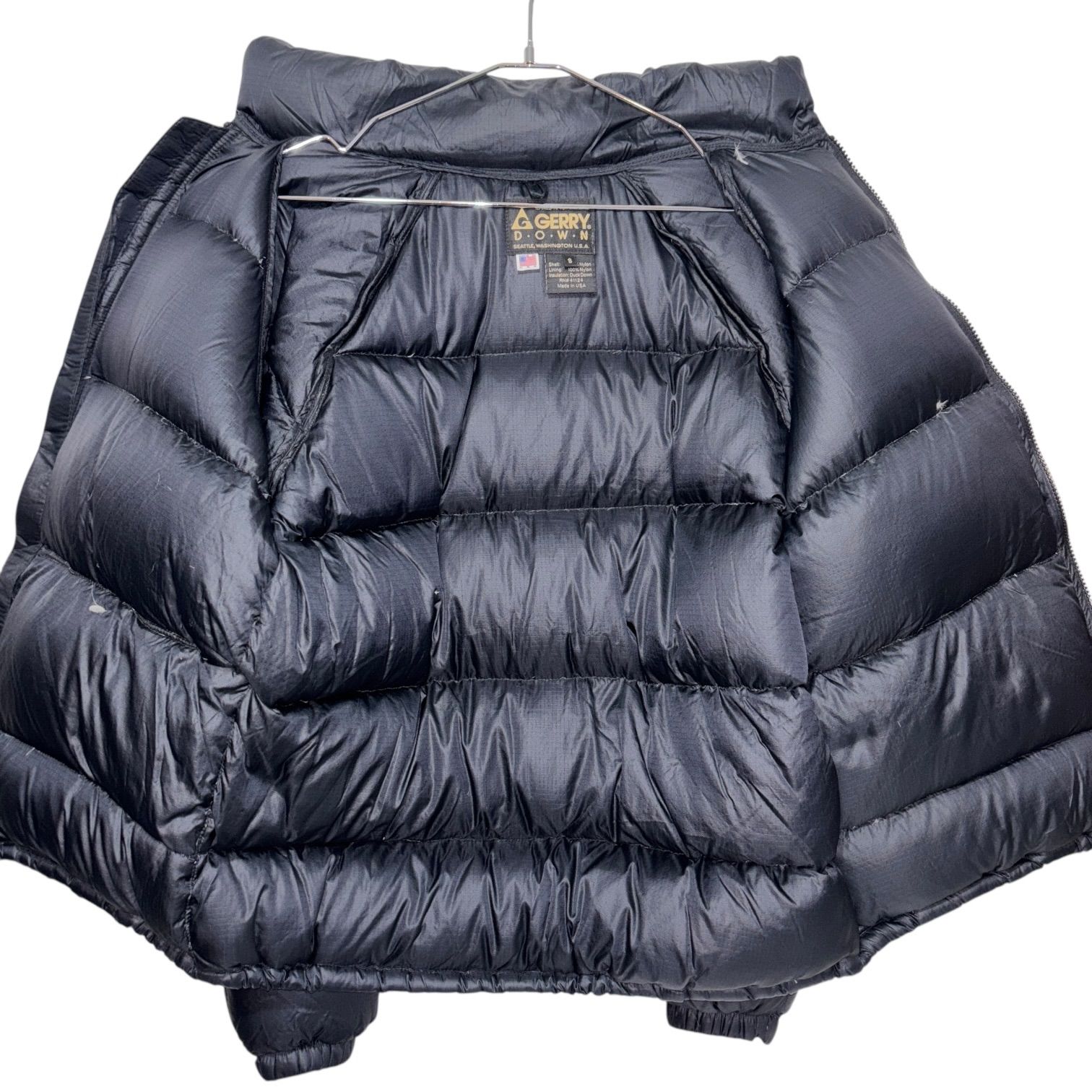 USA製 90s GERRY DOWN JKT S BLK ジェリー ダック ダウンジャケット 黒 