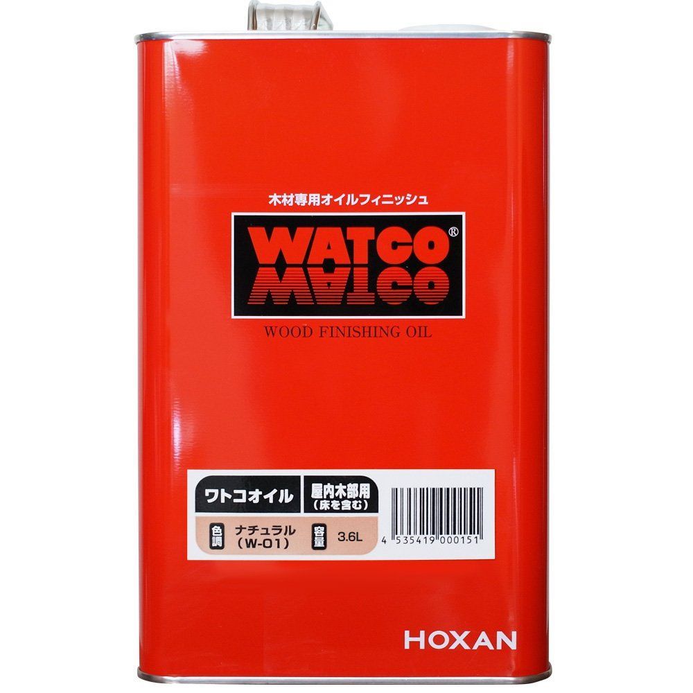 商品 ワトコオイル ナチュラル W-01 3.6 L
