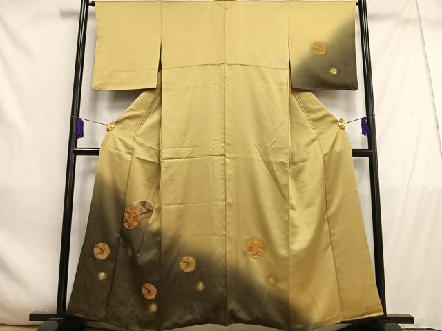 平和屋着物□訪問着 中国三大刺繍 スワトウ刺繍 汕頭刺繍 雪輪草花文