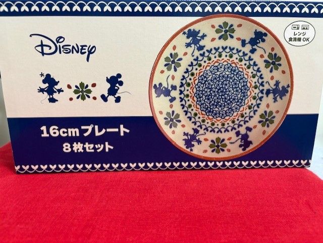 Disney ディズニー ミッキー プレート 16cm 8枚セット 美濃焼 日本製